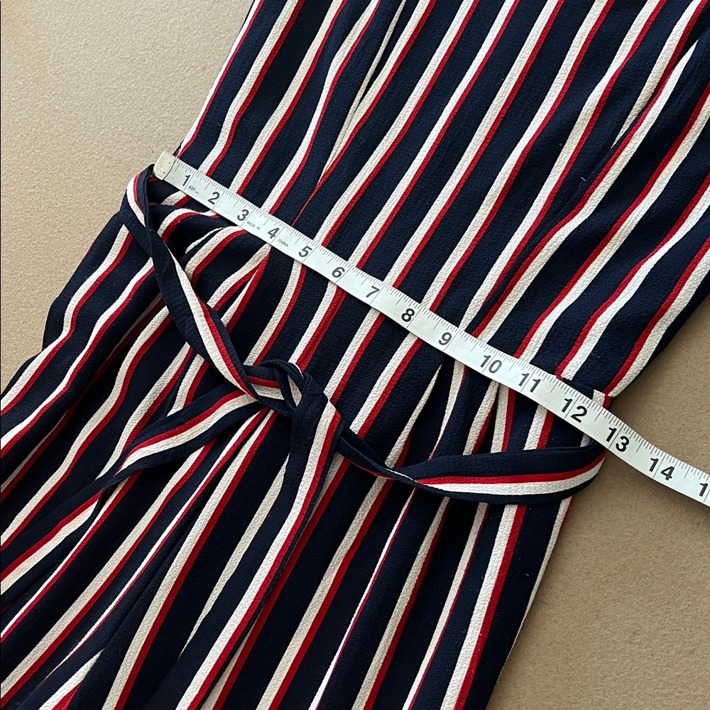 Monteau Sleeveless Striped Jumpsuit- S - Picture 5 of 10